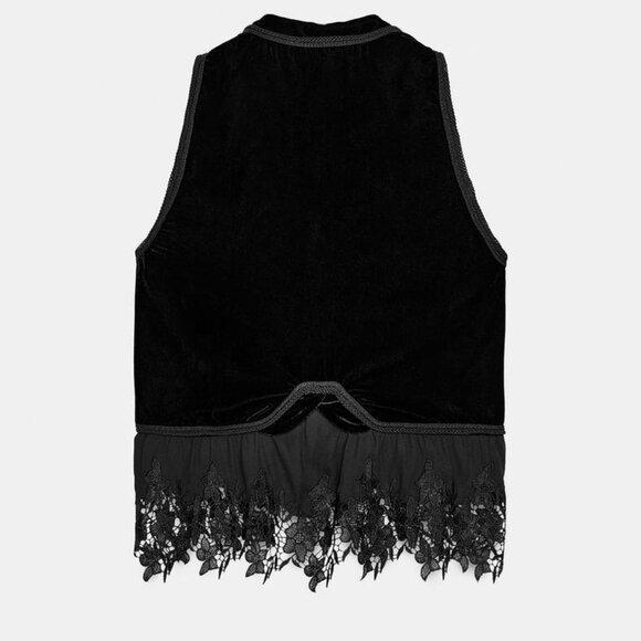 Zara, VELVET VEST | ZW COLLECTION LIMITED EDITION | NWT | Size: M - Picture 4 of 10